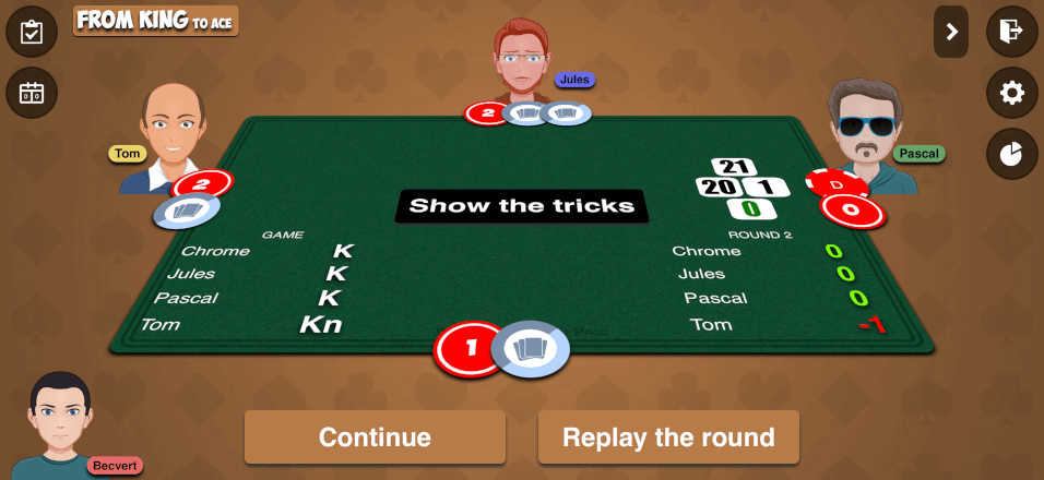 Show the tricks Show the tricks